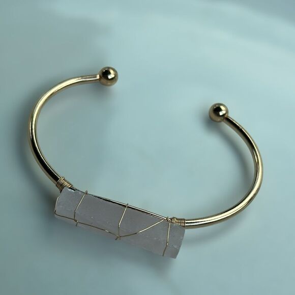 Pink Crystal Cuff Bracelet - Picture 3 of 3